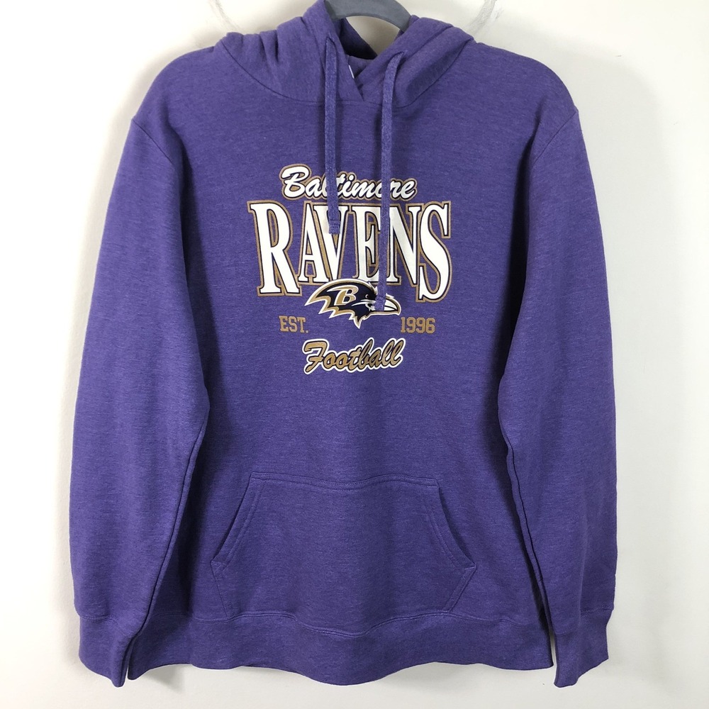 Baltimore Ravens New Era Pullover Hoodie Women's XL Purple NFL Football